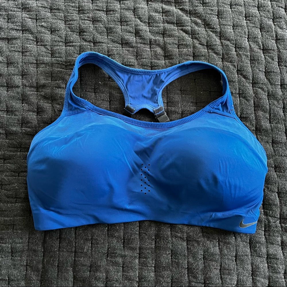 NIKE DRI-FIT BLUE SPORTS BRA